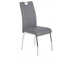 Jídelní židle Susi, šedá ekokůže